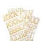 6 Packs: 117 ct. (702 total) Gold & White Glitter Ombre Alphabet Stickers by Recollections™